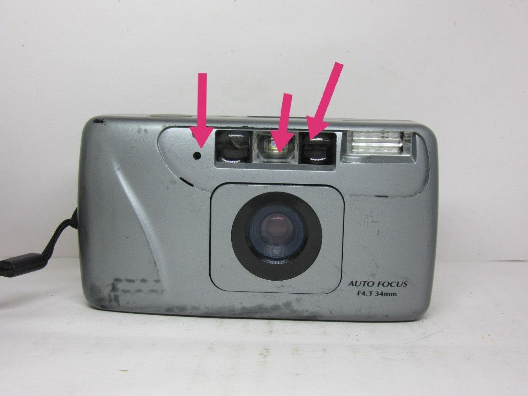 Mini compact 340 film camera (Category: Cameras) located in Las Pinas. Submitted by film101 (Listing ID 1246788501, Image 2). Description: ✨Mini Compact 340 FILM CAMERA ✨looks like konica big mini Inclusion :straps only ✨Run by cr123A x1 pc ✨CONDITION OF CAMERA 🔸meter working 🔸Shutter working 🔸Flash working 🔸Aperture snaps 🔸Viewfinder clean 🔸External protector glass missing(check pics) doesn't affect electronic condition Cosmetics cond. Che