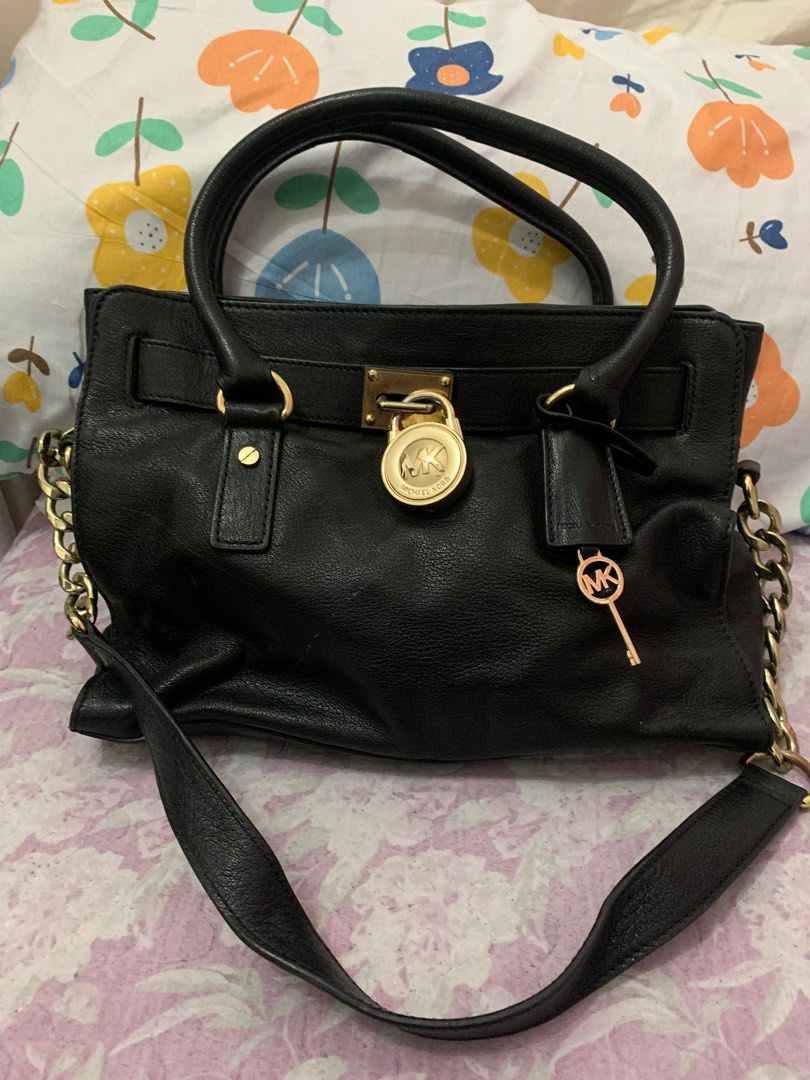 MK Hamilton black medium size Luxury Bags Wallets on Carousell