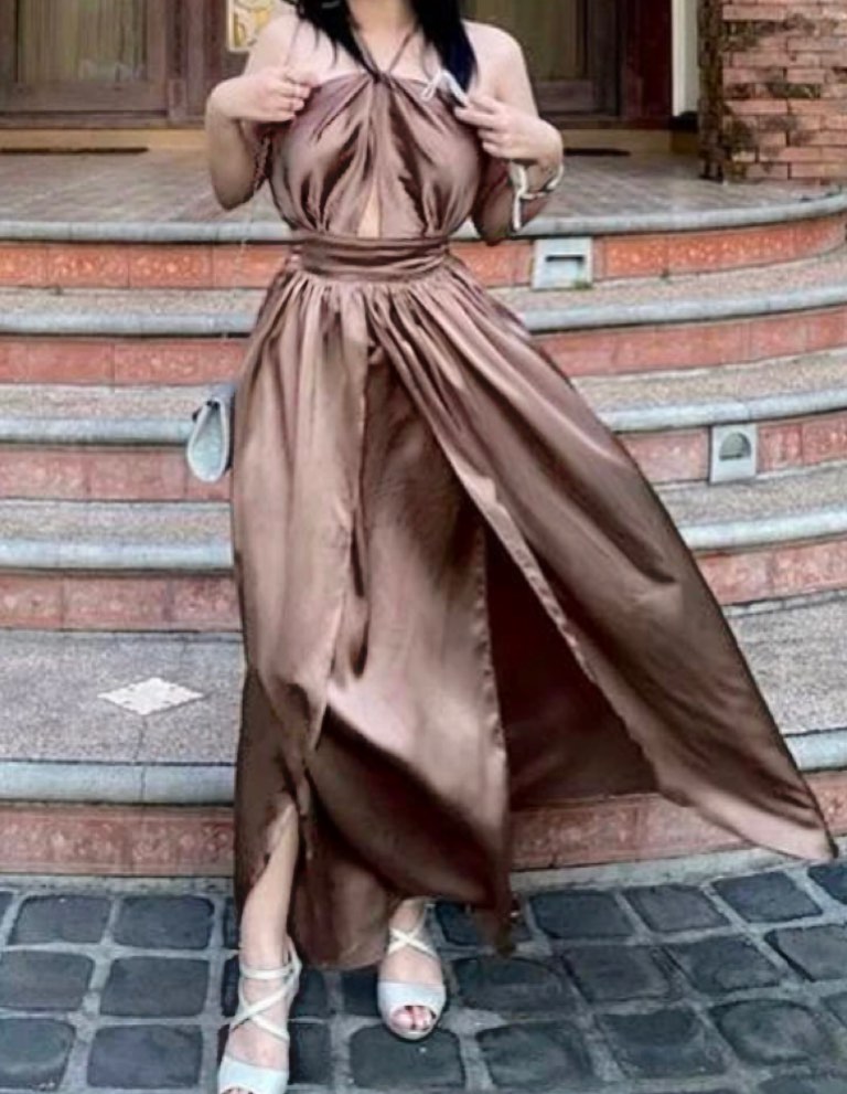 Akela maxi dress hotsell bronze