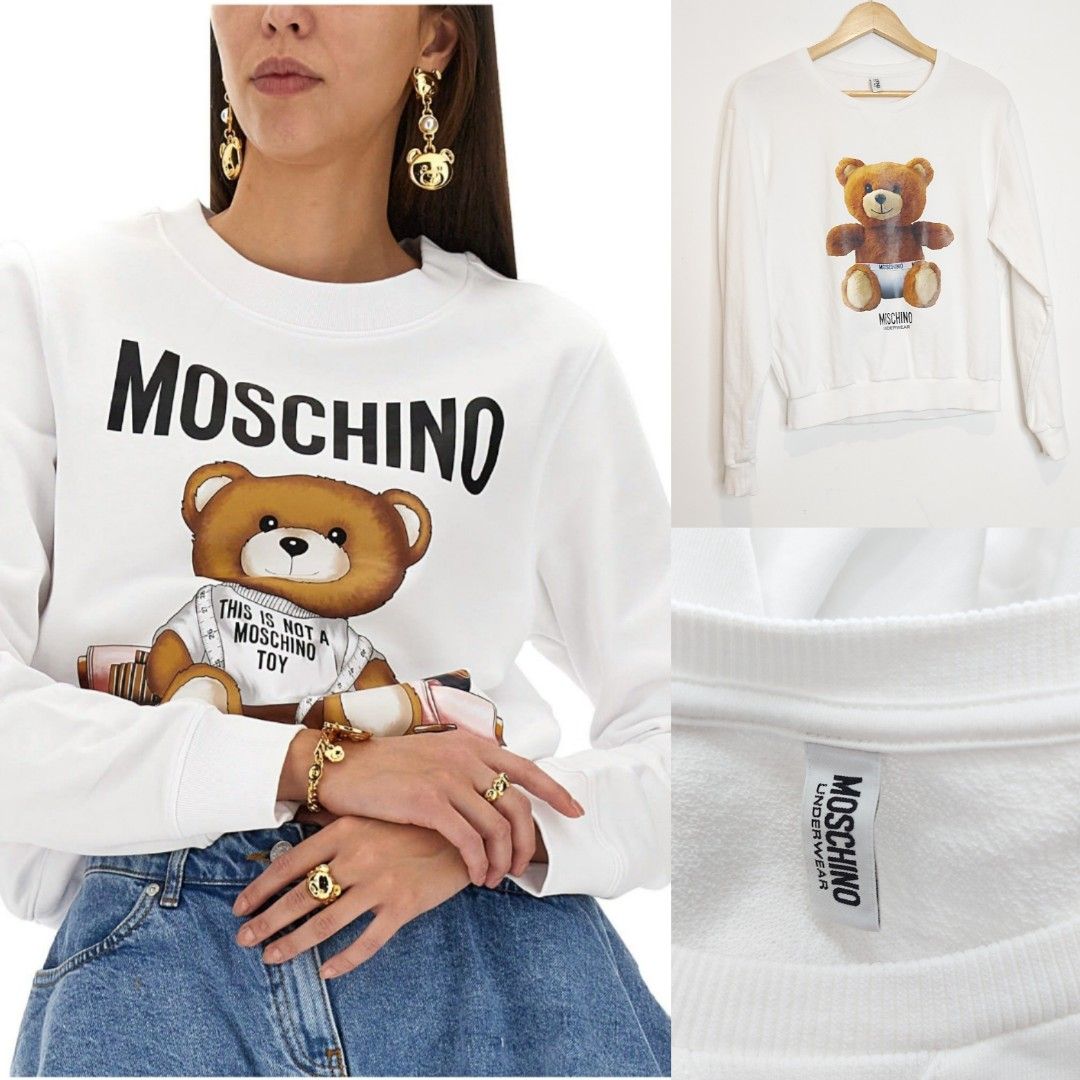 Moschino sweatshirt womens clearance
