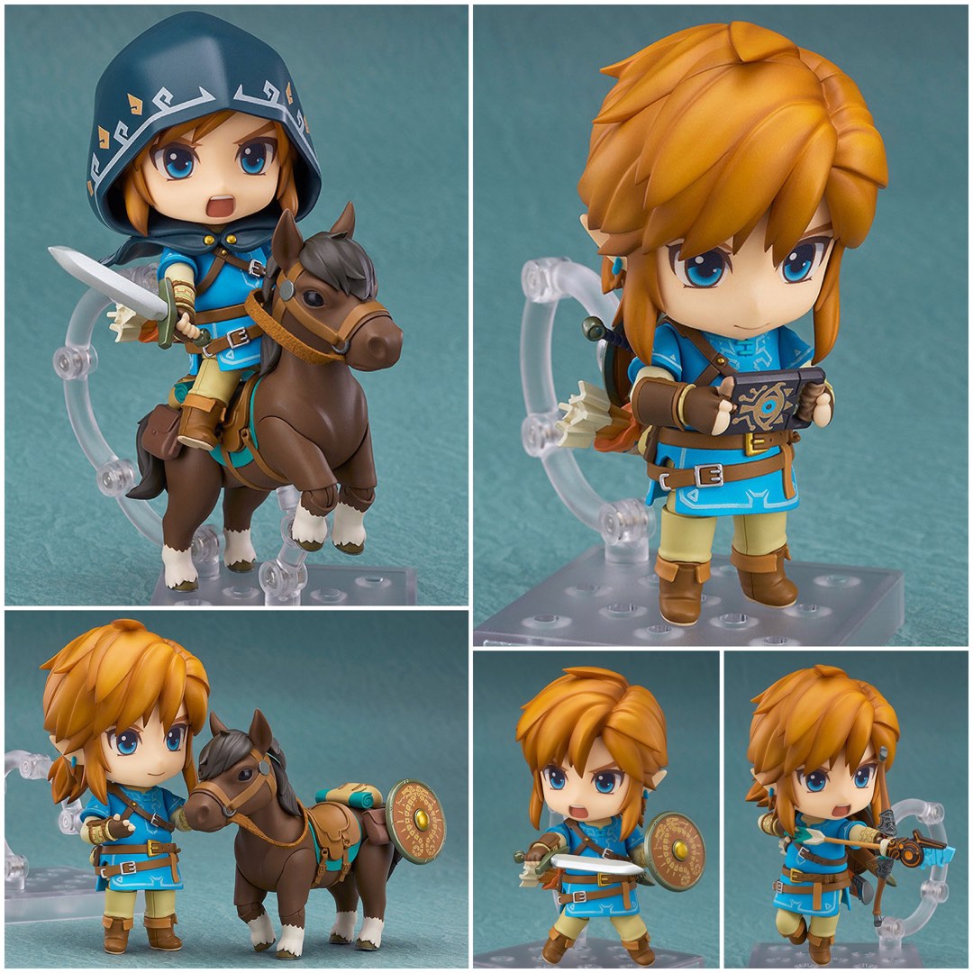 Figurine Nendoroid Link – The Legend Of Zelda: Breath Of The Wild – Version Deluxe – 10 Cm – Accessoires Inclus – Cadeau Fan