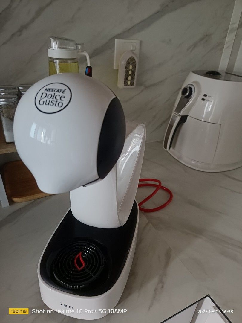 NESCAFE DOLCE GUSTO INFINISSIMA MANUAL COFFEE MACHINE WHITE BY KRUPS