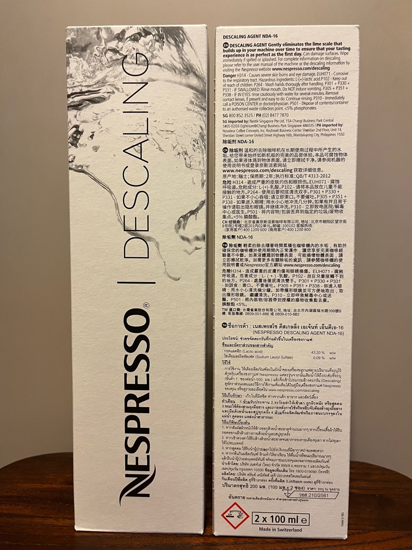 Nespresso Descaling Kits, TV & Home Appliances, Kitchen Appliances