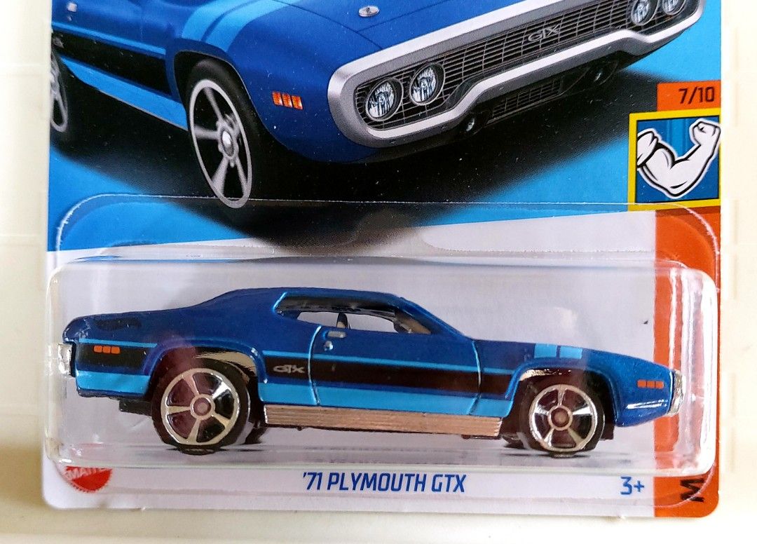 💥New & Sealed 🔥'71 Plymouth GTX~Blue🔸️2023 Edition/Hot Wheels