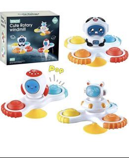 New Suction Cup Spinner Toys for Baby Boys Girls Sensory Bath Toys for Toddlers 1-3 Spinning Top Toy