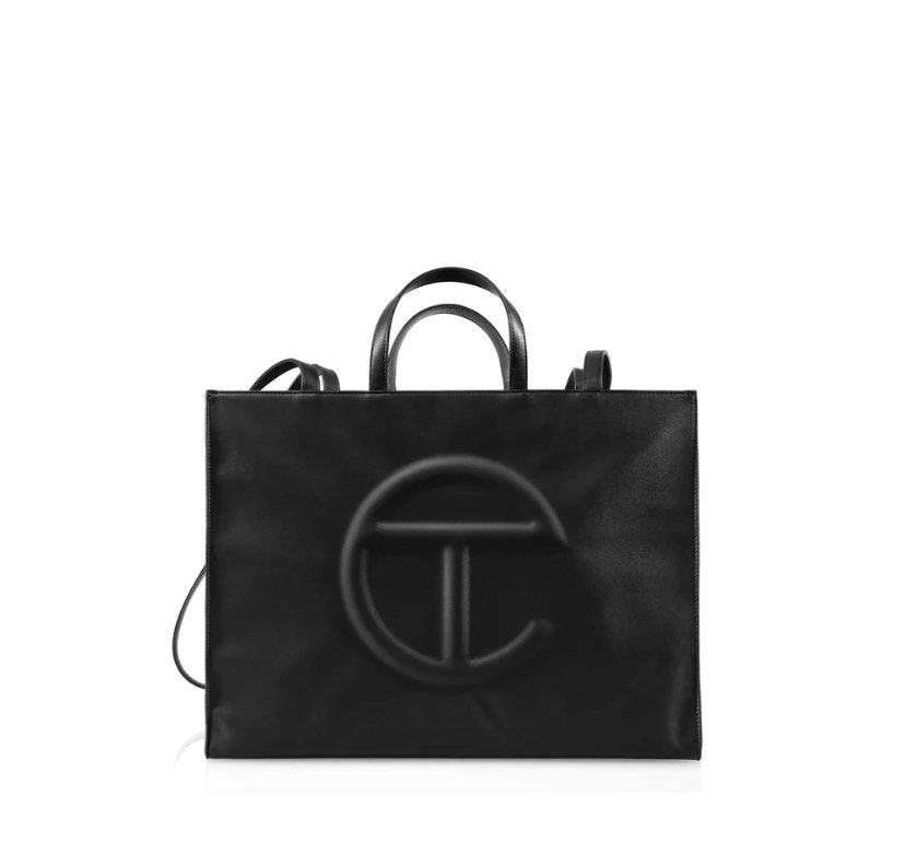 Telfar black best sale shopping bag