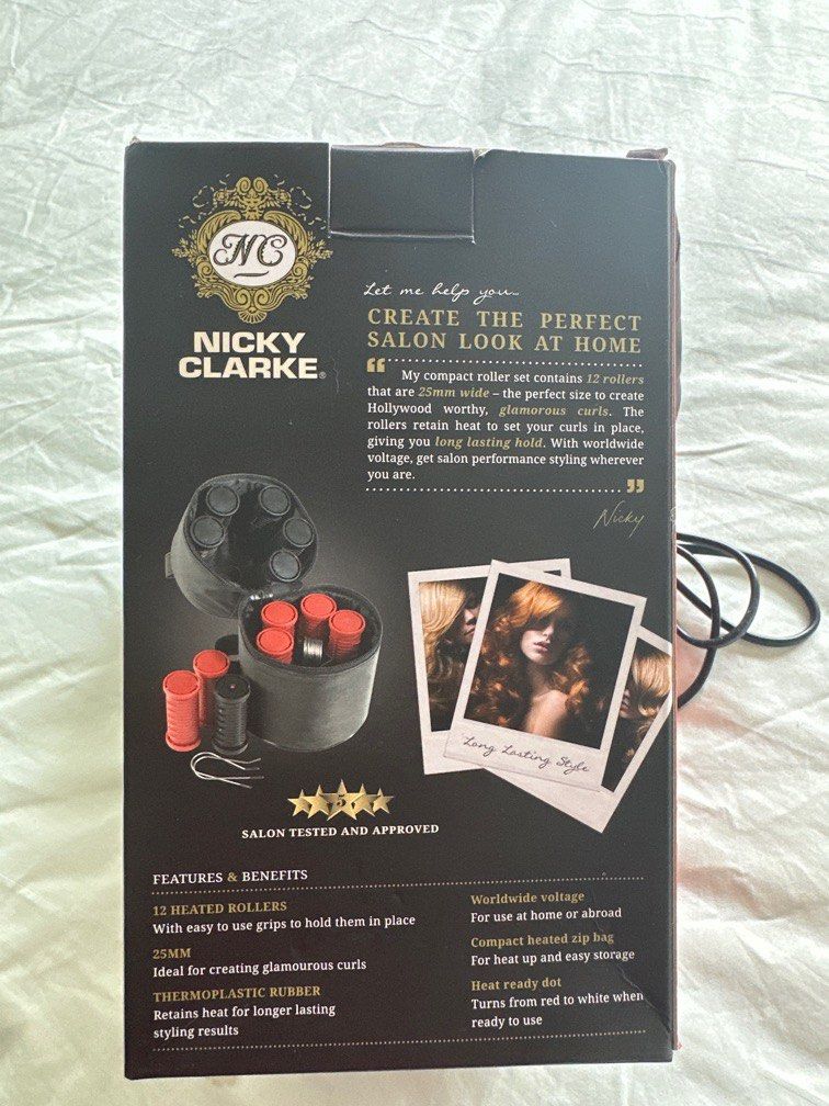 Nicky Clarke Heated Rollers, Beauty & Personal Care, Hair on Carousell