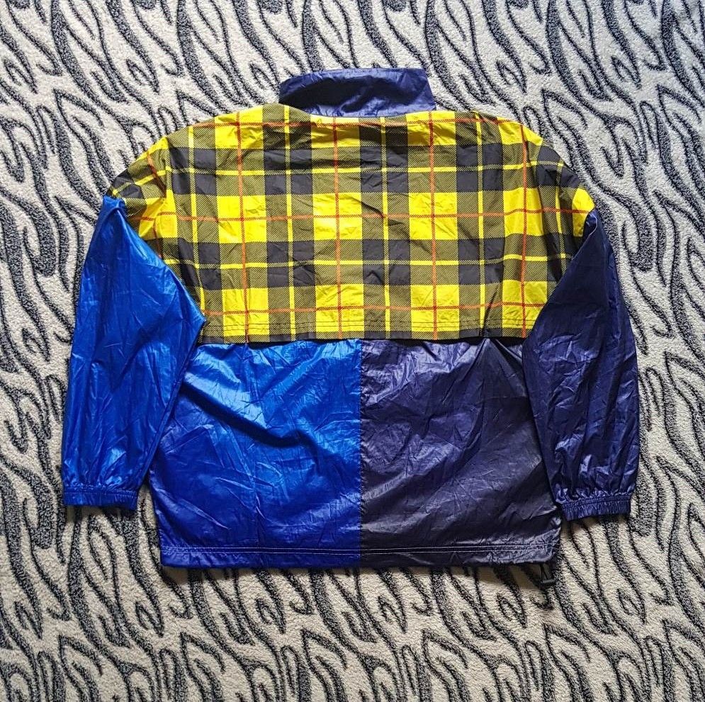 nike yellow plaid puffer jacket