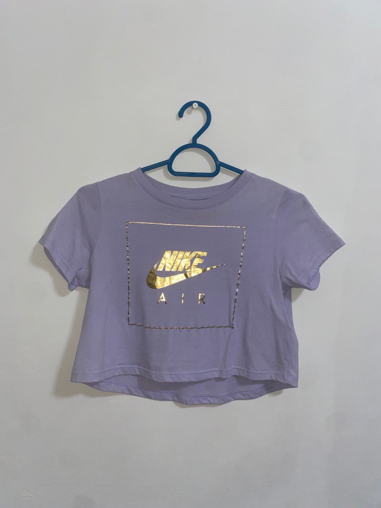 Purple nike on sale crop top