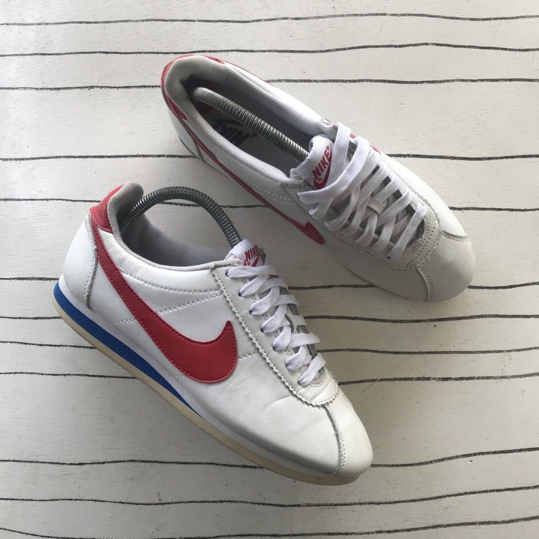 Nike cortez 2025 white leather mens