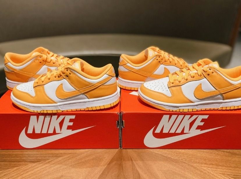 Nike Dunk Low laser orange 波鞋男女同款size, 女裝, 鞋, 波鞋- Carousell