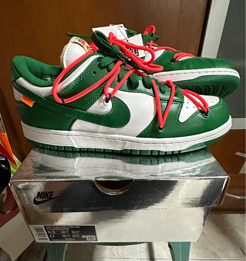 Nike × Off-White DUNK LOW 27.5 green - スニーカー