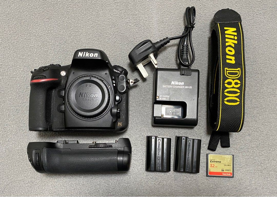Nikon D800 + MB-D12 直倒DSLR, 攝影器材, 相機- Carousell