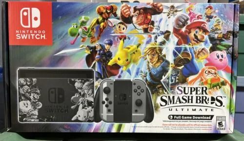 Nintendo Switch Super Smash Bros Ultimate Edition Console Bundle Limited Rare
