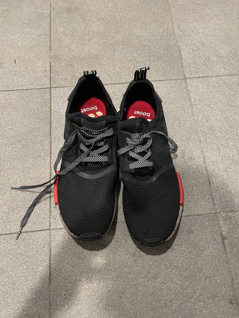 NMD R1 Mesh Black and Red Men s Fashion Footwear Sneakers on