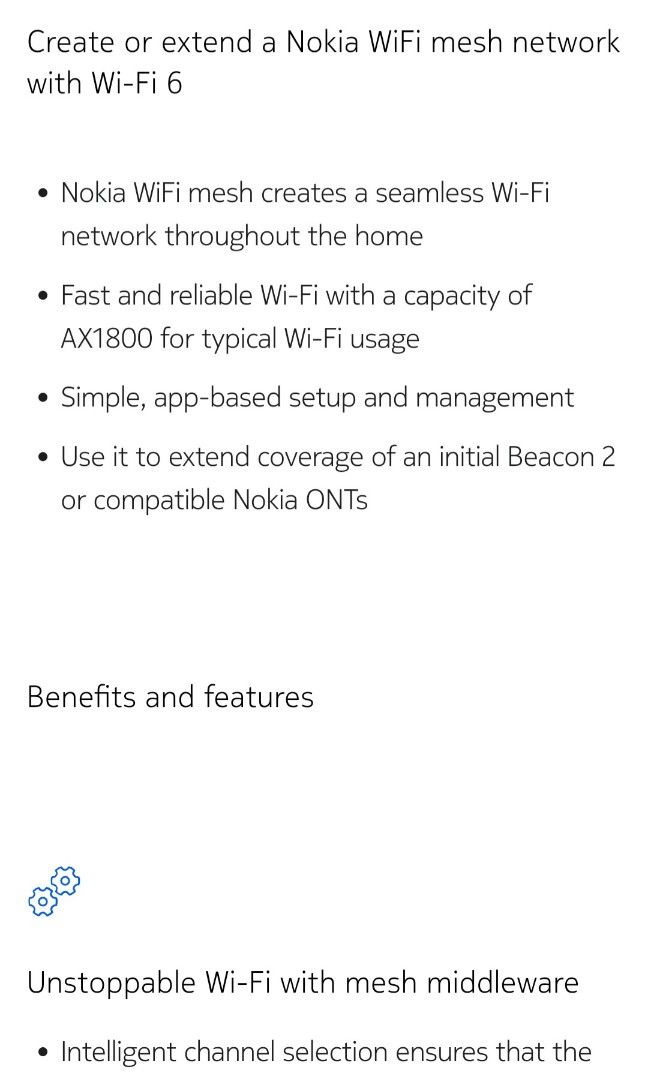 NOKIA Beacon 2 Mesh Router, Computers & Tech, Parts & Accessories ...