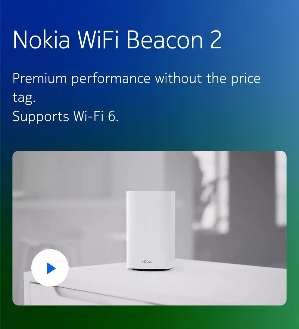 NOKIA Beacon 2 Mesh Router, Computers & Tech, Parts & Accessories ...