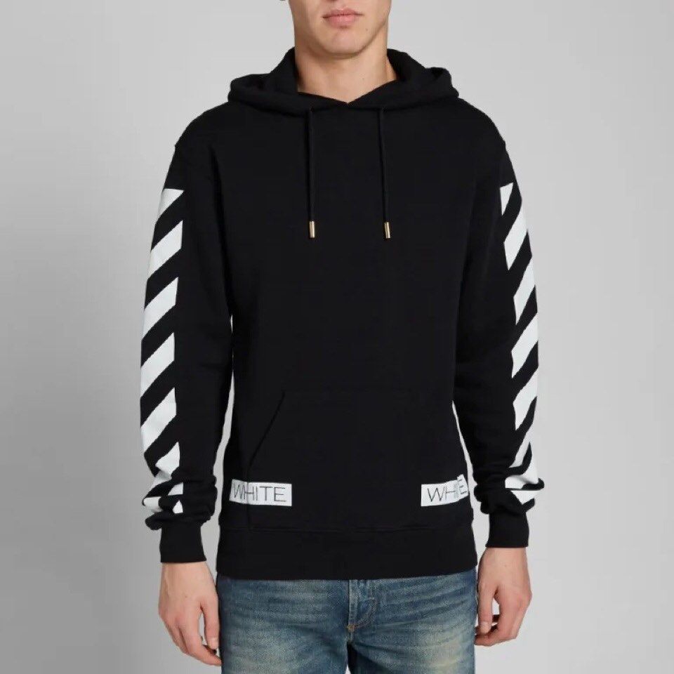 Off-White Patches Hoodie, Men's Fashion, Coats, Jackets and Outerwear on  Carousell