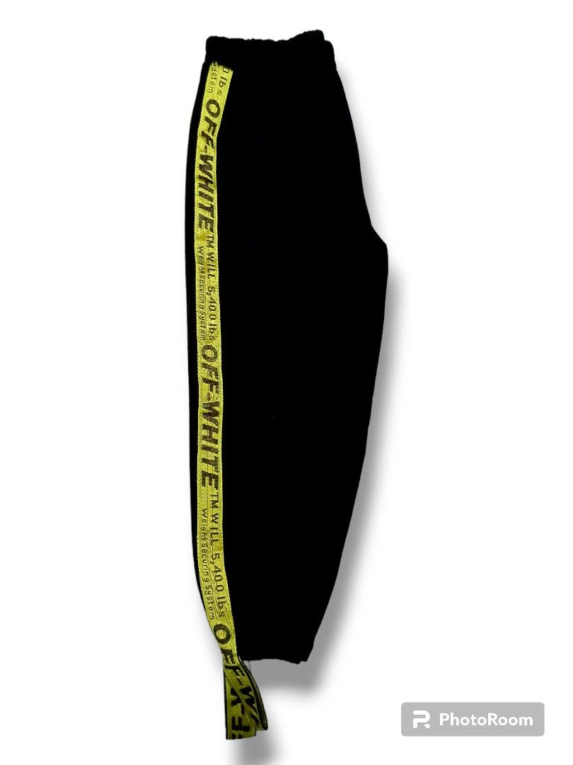 Off white side top tape pants