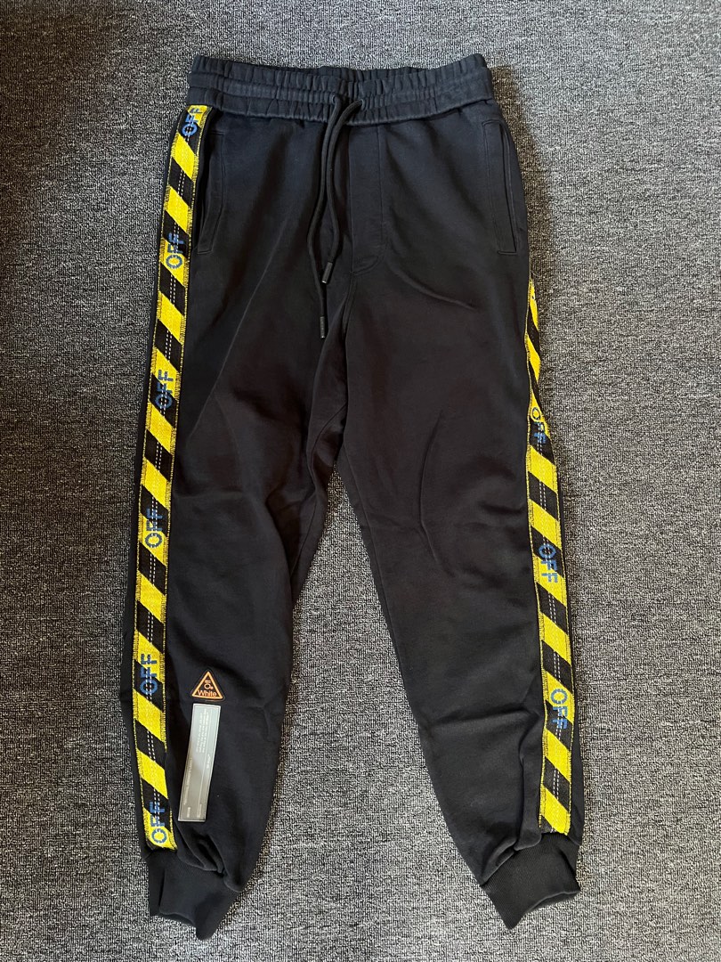Off white deals side tape pants