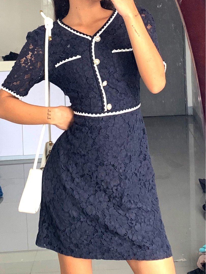 Antique Pearl Silk Mini Dress