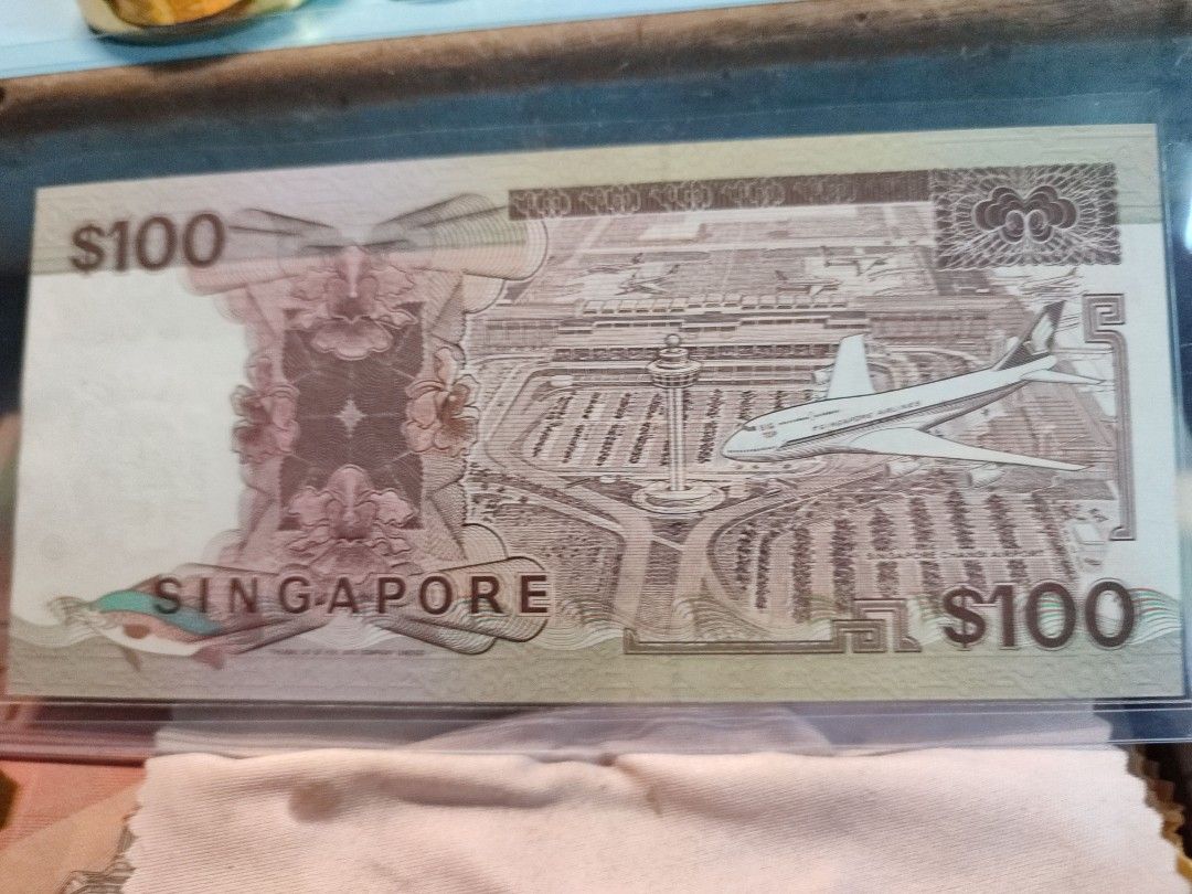 Old Singapore Ship Series 100 Dollar Banknote Note Hobbies Toys old-singapore-ship-series-100-dollar-banknote-note-hobbies-toys