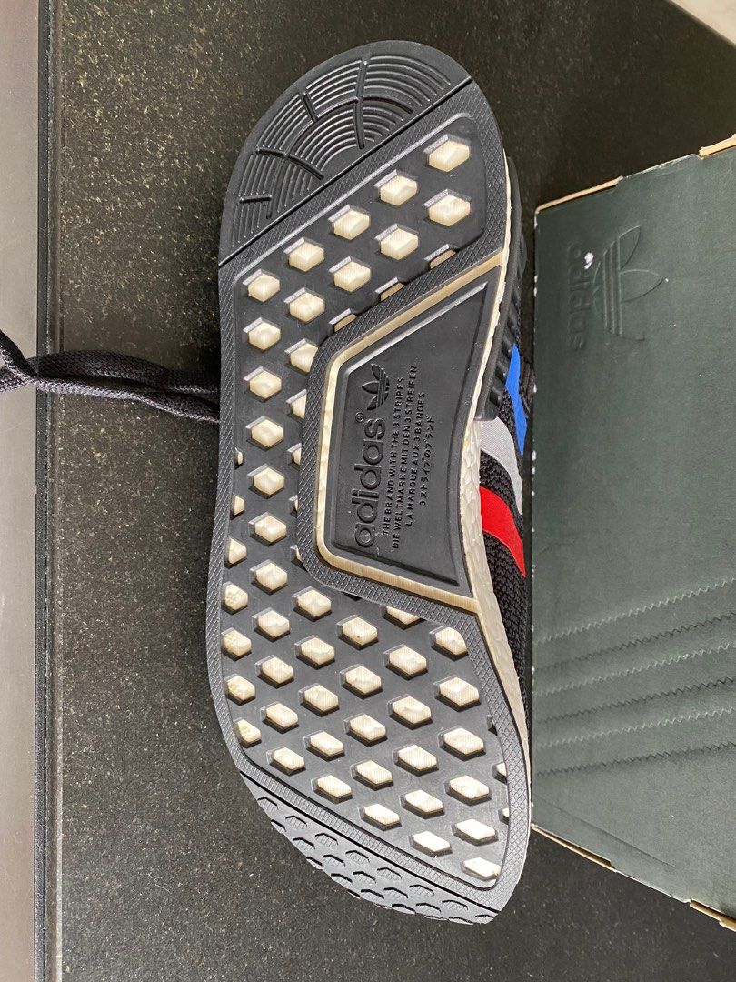 Original Adidas NMD R1 PK Tri color for sale Men s Fashion Footwear Sneakers on Carousell