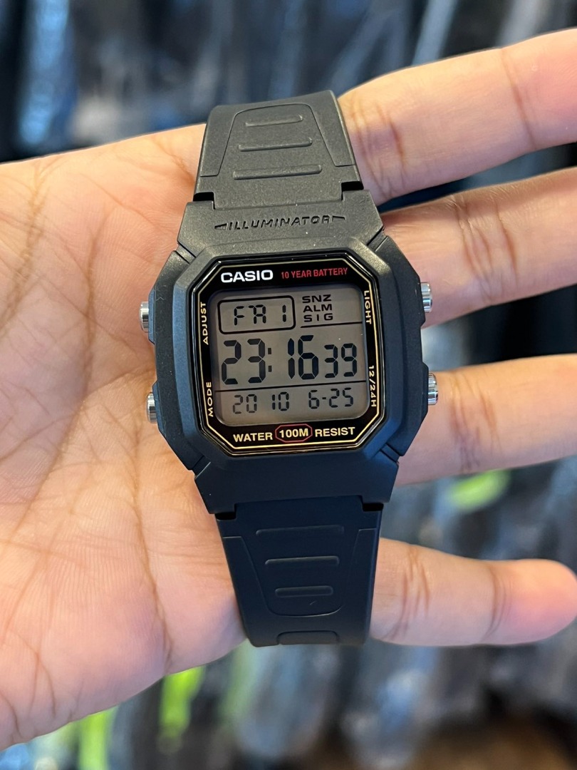 ORIGINAL CASIO Digital Gold Dial Resin Band Watch W800HG9AV on Carousell