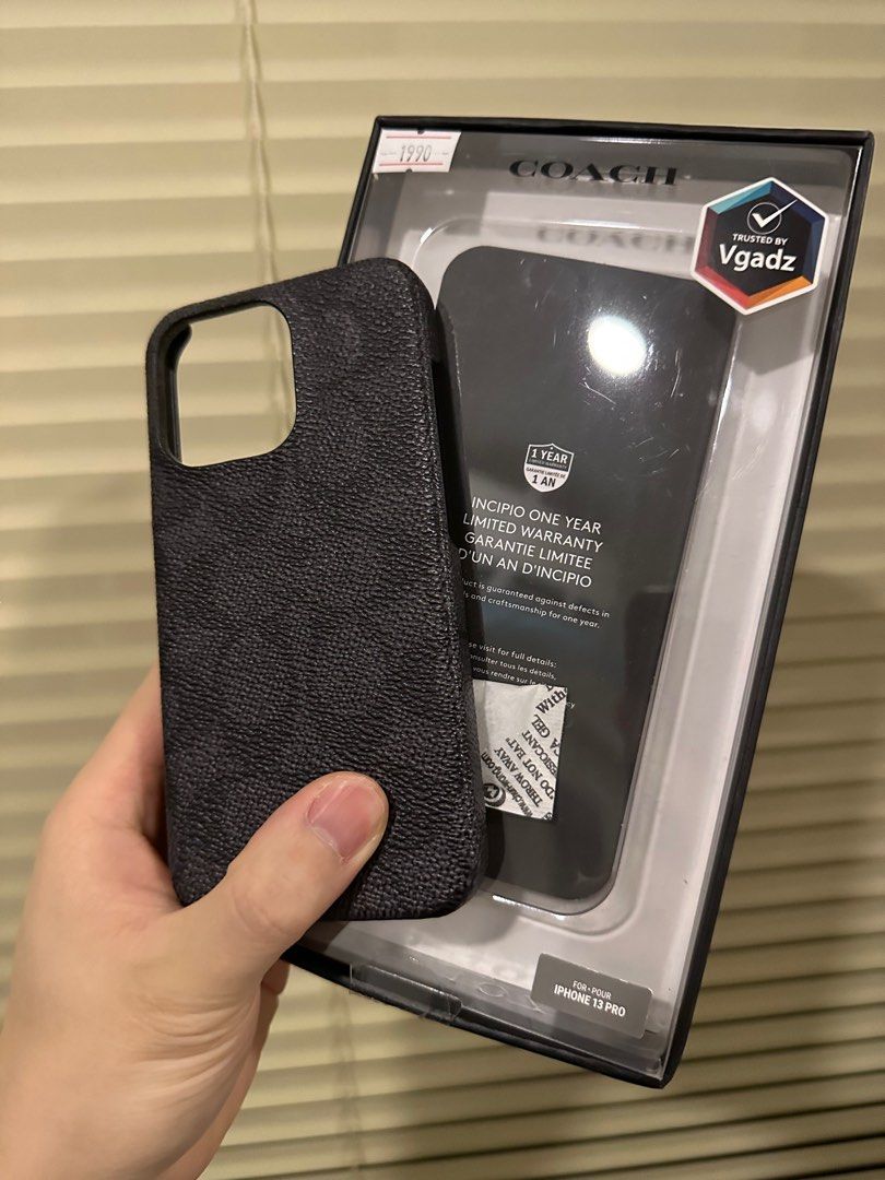 Original Coach Slim Leather Wrap Case iPhone 13 Pro | New