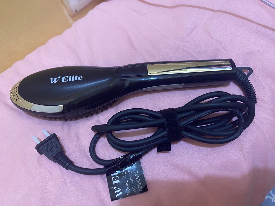 Original W Elite Hair Brush Straightener on Carousell
