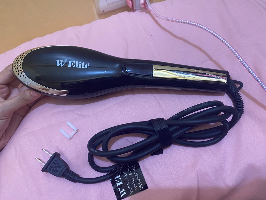 Original W Elite Hair Brush Straightener on Carousell