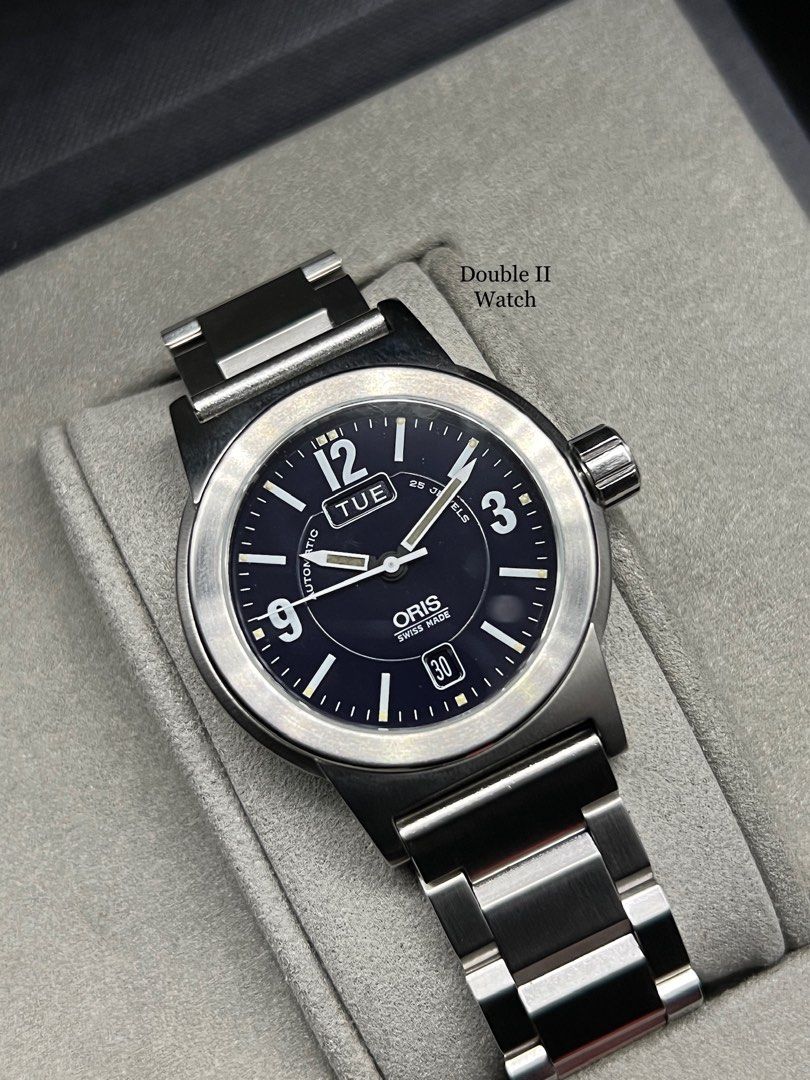 Oris BC3 Day Date Automatic 40mm Black Dial Luxury Watches on