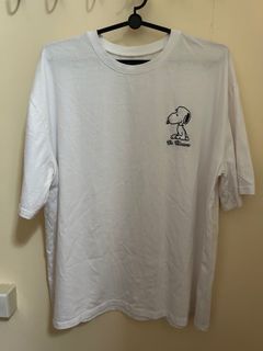 Oversized Embroidered Snoopy Shirt