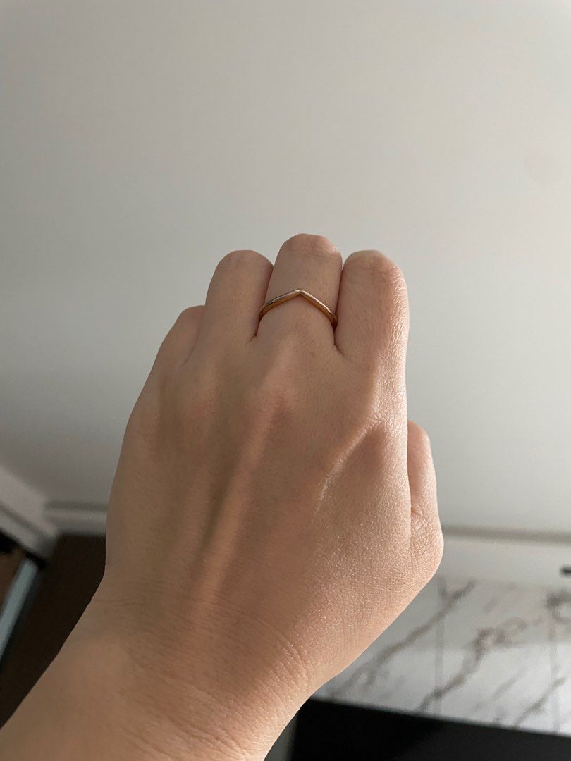 Polished wishbone ring hot sale