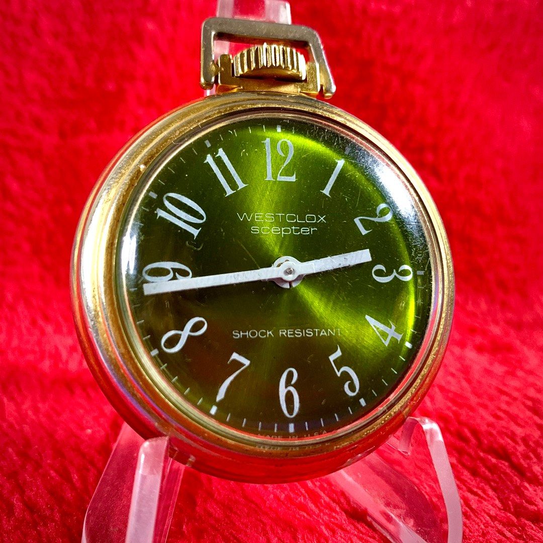 Pocket Watch Westclox Scepter Vintage Made in USA 1973 Dollar Watch