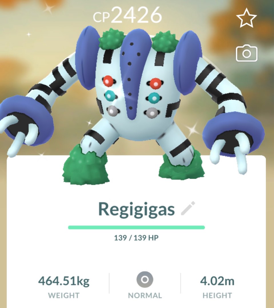 Shiny regigigas, Video Gaming, Gaming Accessories, In-Game Products on  Carousell