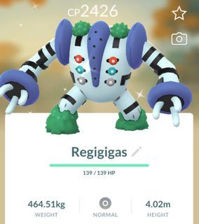 Shadow Regigigas Pokemon Trade Go