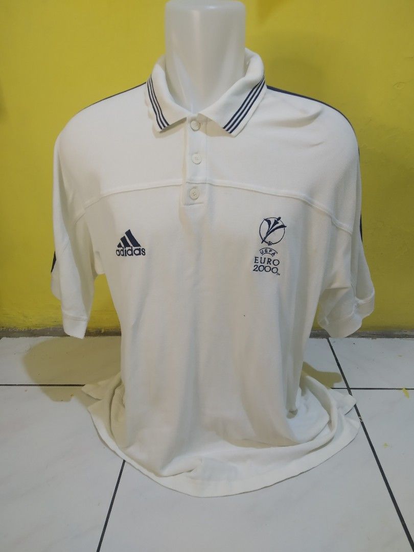 Polo Kaos Adidas Original Euro 2000 Murah Fesyen Pria Pakaian