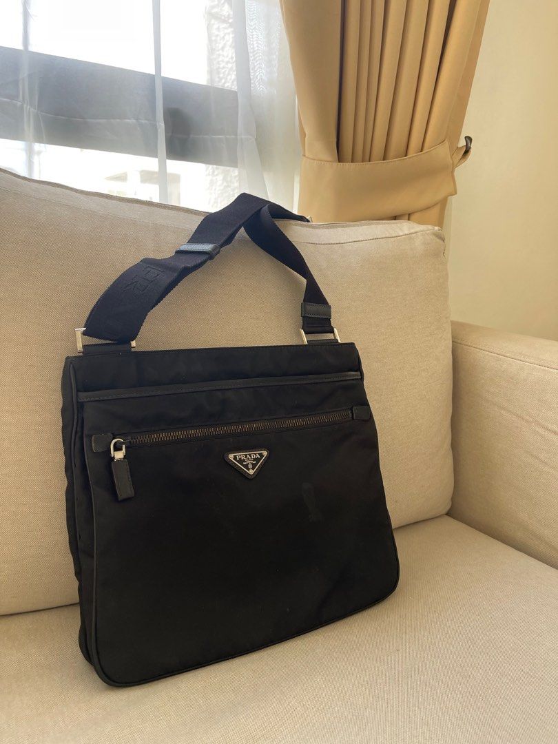 PRADA MESSENGER BAG FOR MEN, Luxury, Bags & Wallets on Carousell