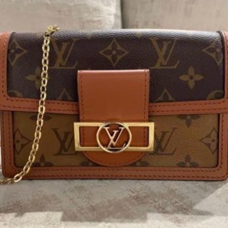 LV dauphine mini chain wallet, Luxury, Bags & Wallets on Carousell