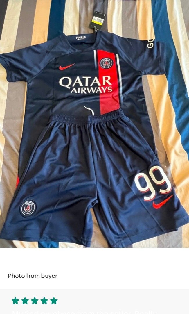 PRE ORDER LISTING PSG Home Kids Youth Set Jersey Shorts 2023 24 Season Free Home Delivery