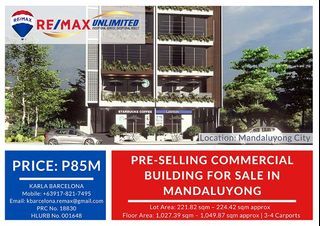 Pre-selling Commercial Building for sale in Mandaluyong