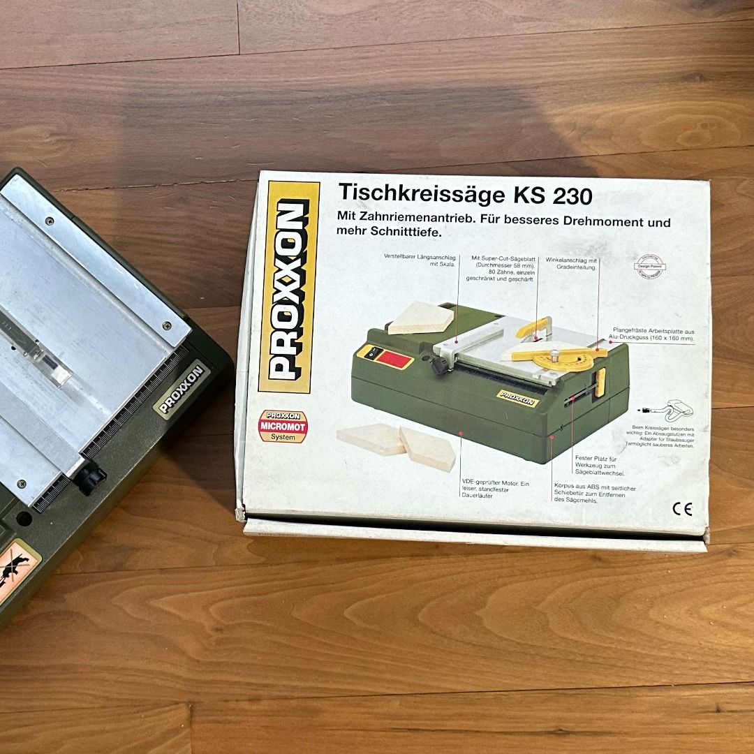 Proxxon Bench Circular Saw KS230, Hobbies & Toys, Stationery & Craft