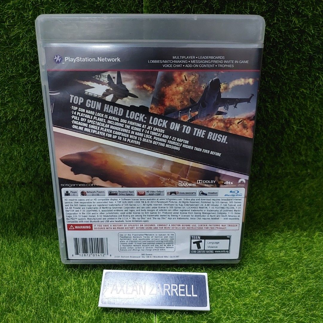 PS3 Top Gun Hard Lock, Video Gaming, Video Games, PlayStation on Carousell