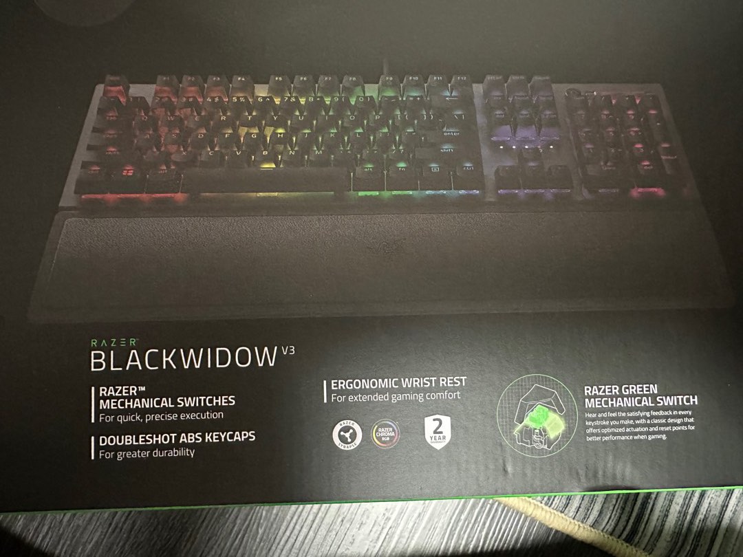 Razer blackwidow v3, Computers & Tech, Parts & Accessories, Computer ...