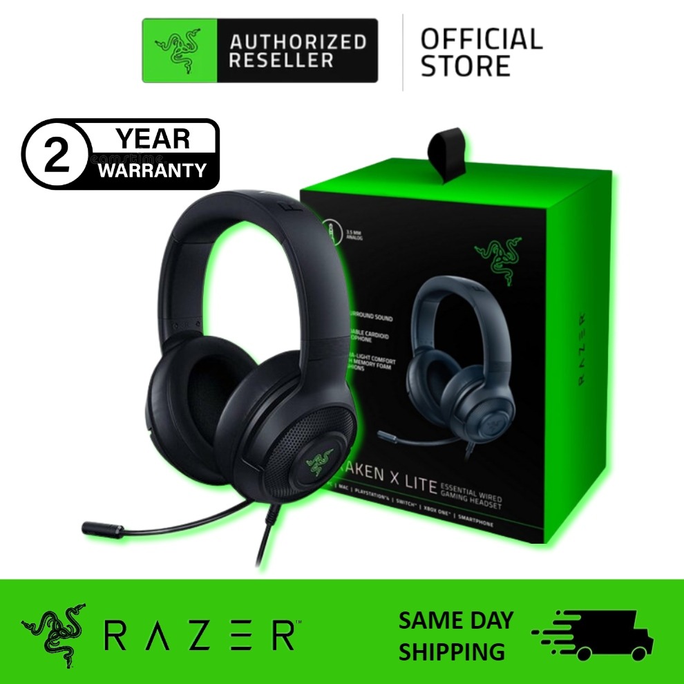 Razer Kraken X - Wired Gaming Headset - Standard/Console, Audio ...