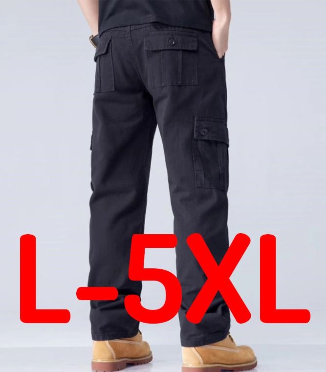 Mens big and on sale tall black cargo pants