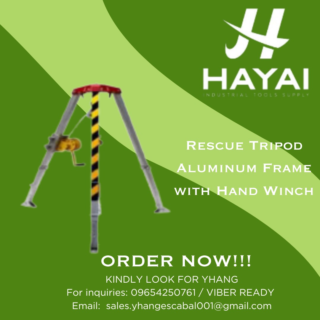 Rescue Tripod Aluminum Frame with Hand Winch, Commercial & Industrial ...