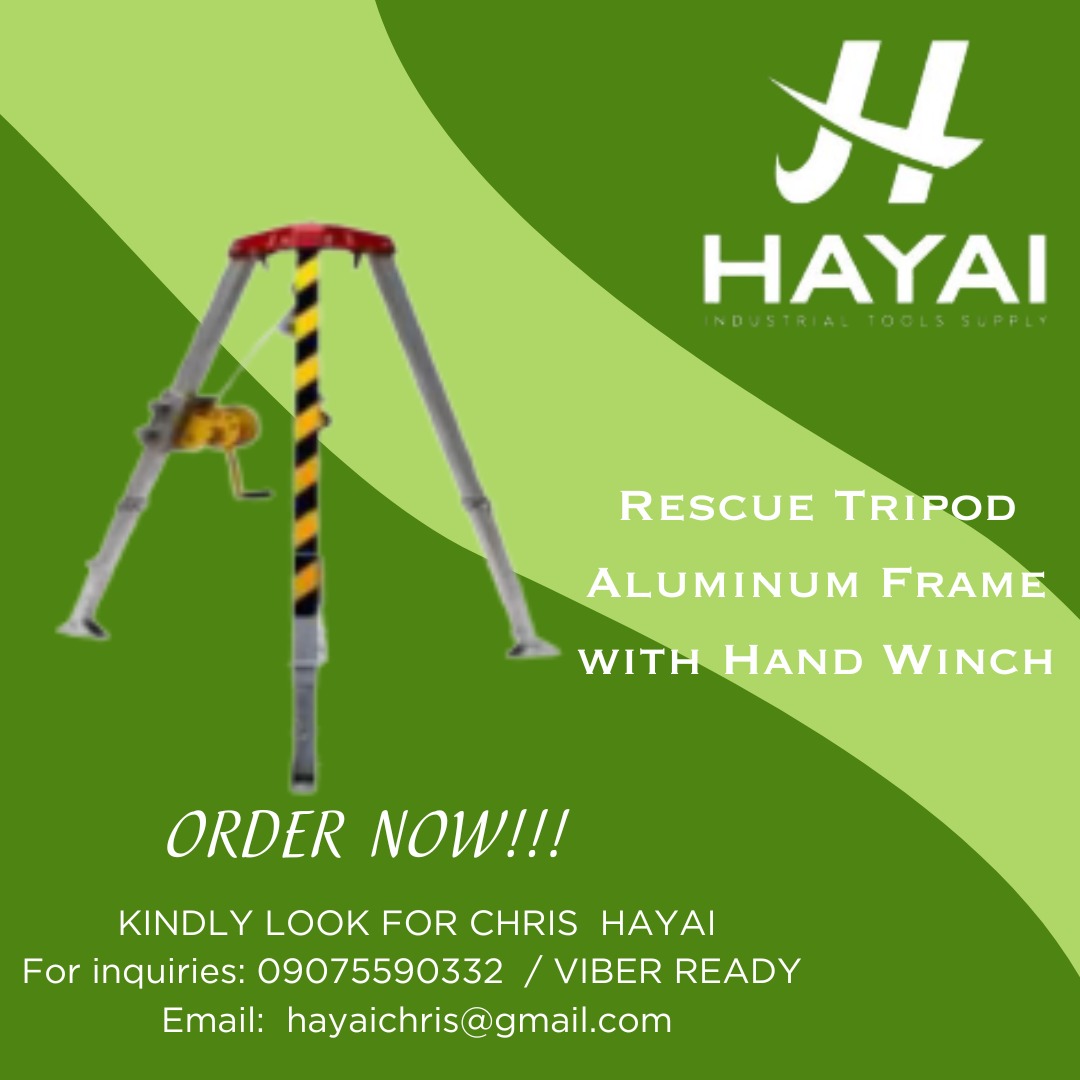 Rescue Tripod Aluminum Frame with Hand Winch, Commercial & Industrial