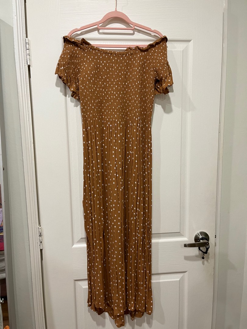 Ripcurl Off Shoulder Midi Dress Women s Fashion Dresses Sets